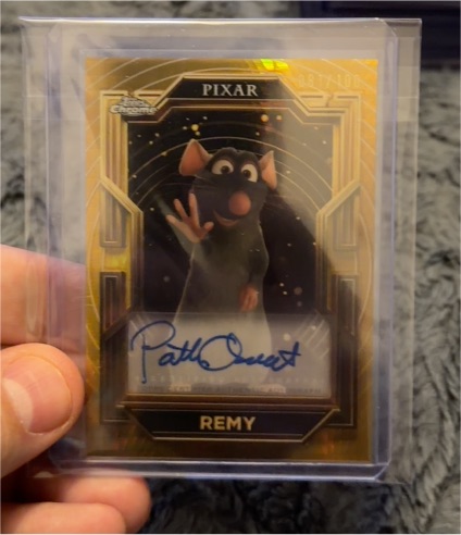 2025 Topps Pixar Gold Glided Autograph #41 Remy Patton Oswalt — front