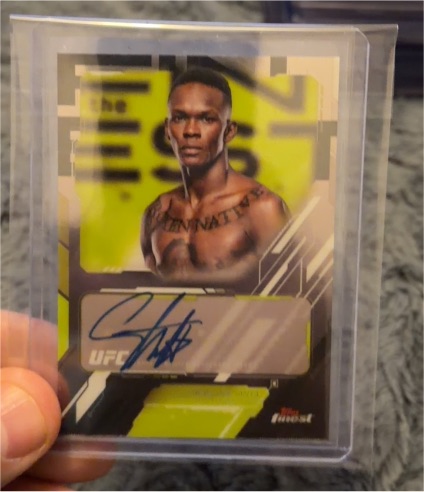 2025 Topps Finest UFC #TFA-IA Israel Adesanya — front