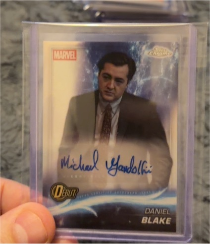 2025 Topps Chrome Marvel Studios #AA-MG Michael Gandolfini as Daniel Blake Auto — front