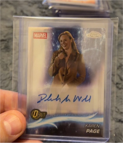 2025 Topps Chrome Marvel Studios #AA-DAW Karen Page Debut Auto — front