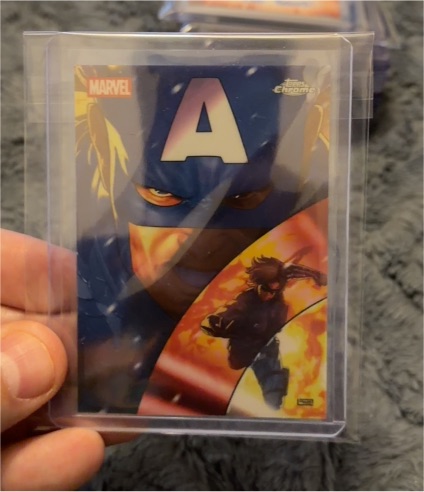 2025 Topps Chrome Marvel Studios Reflections #R-4 Captain America & Winter Soldier — front