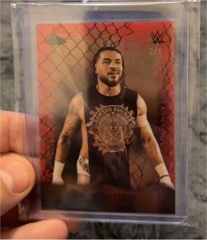 2025 Topps Chrome WWE x Cactus Jack #AOK-24 Santos Escobar Astro Knights — front
