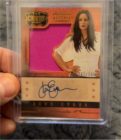 2014 Panini Country Music Silhouettes #007 Sara Evans — front