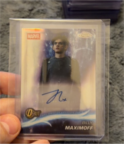 2025 Topps Chrome Marvel Studios #AA-BM Joe Locke as Billy Maximoff — front