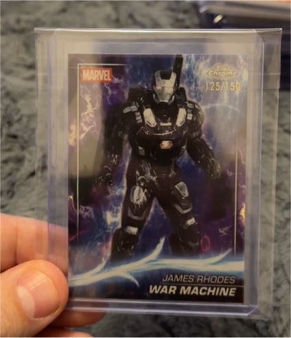 2025 Topps Chrome Marvel Studios #125 James Rhodes War Machine — front