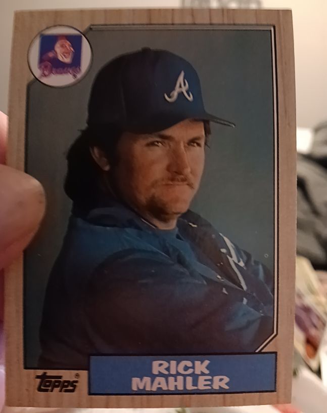 1987 Topps #242 Rick Mahler — front