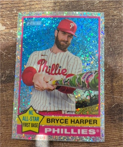 2025 Topps Heritage #150 Bryce Harper — front