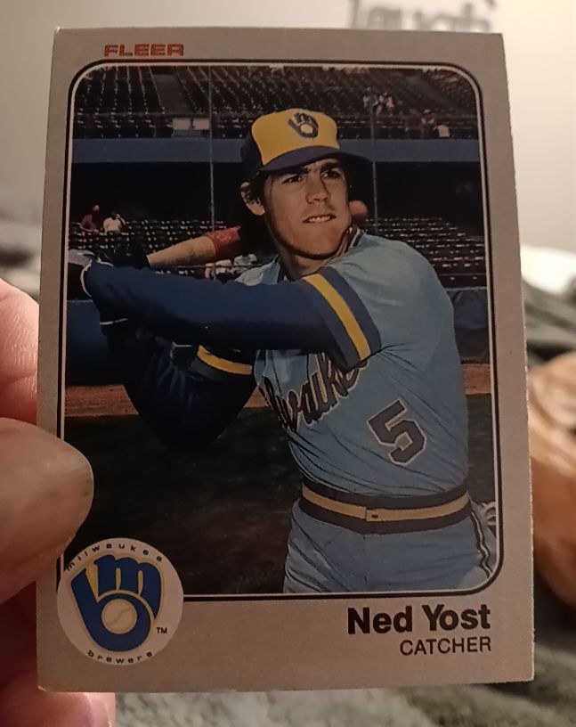 1983 Fleer #50 Ned Yost — front