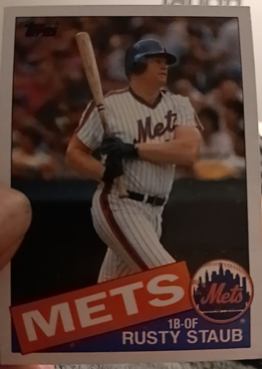 1985 Topps #190 Rusty Staub — front