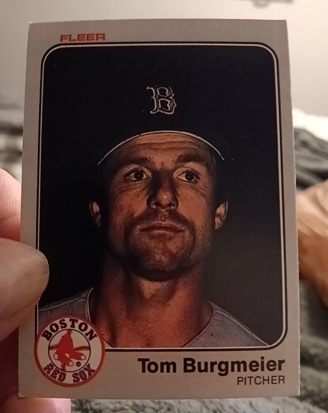 1983 Fleer #180 Tom Burgmeier — front