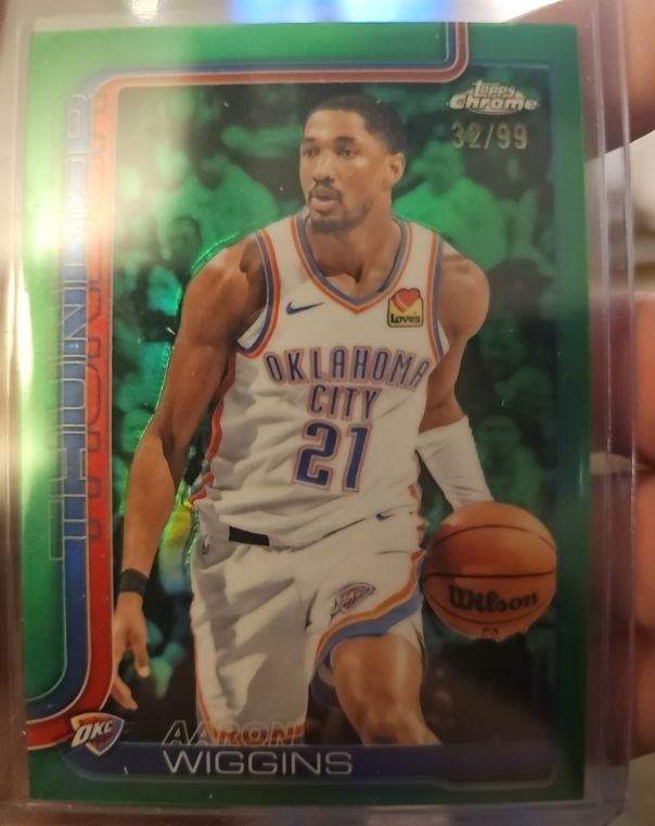 2025-26 Topps Chrome #196 Aaron Wiggins — front