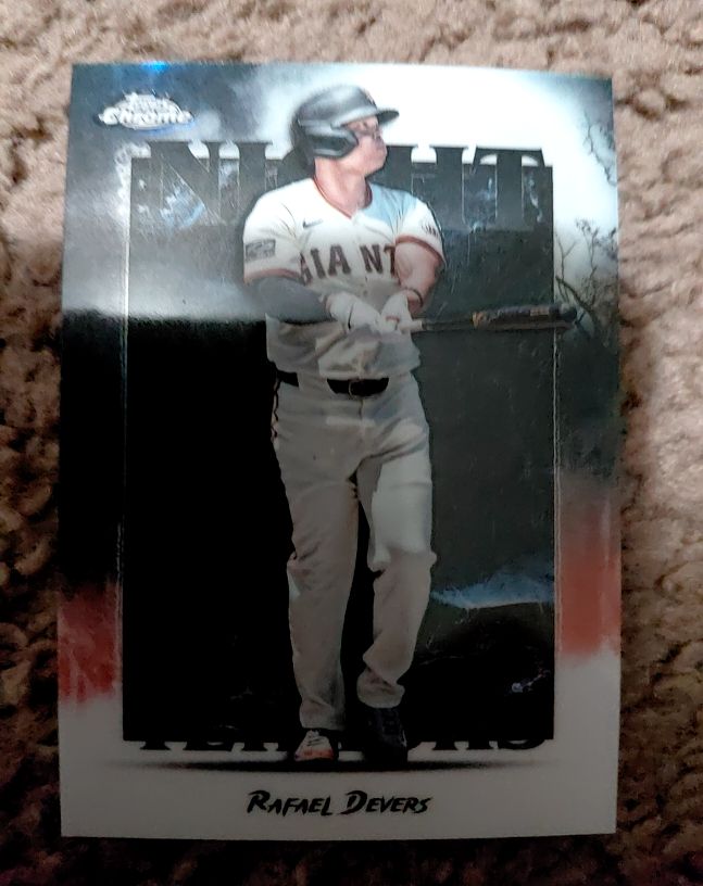 2025 Topps Chrome Update #NT-22 Rafael Devers Night Terrors — front