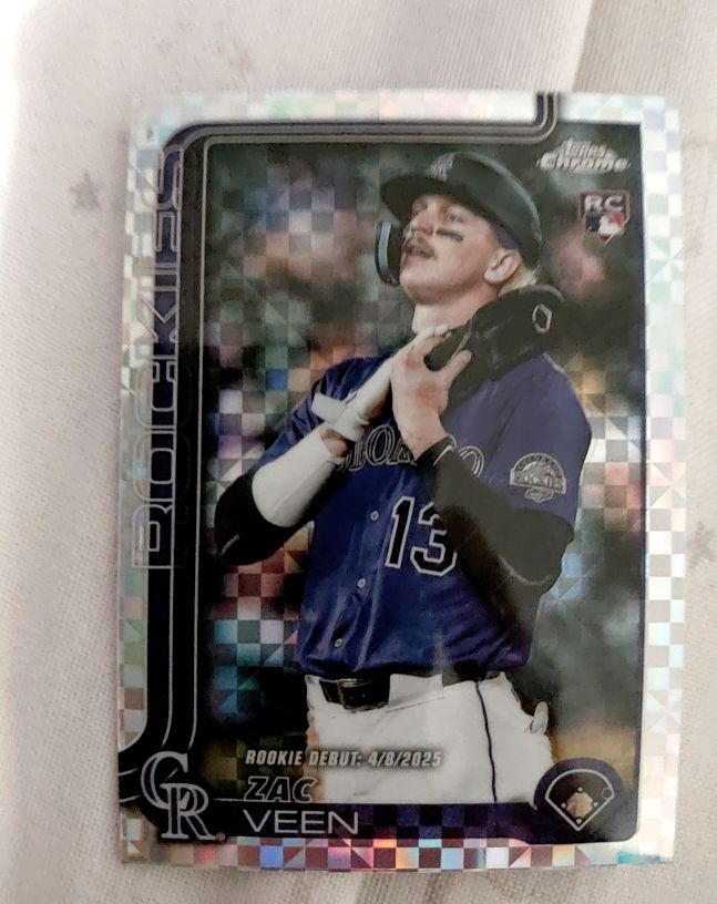2025 Topps Chrome Update #USC186 Zac Veen — front
