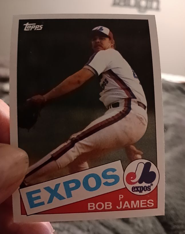 1985 Topps #114 Bob James — front
