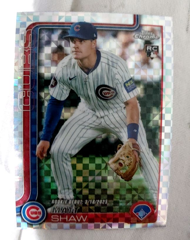 2025 Topps Chrome Update #USC135 Matt Shaw — front