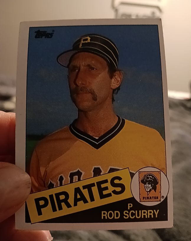 1985 Topps #641 Rod Scurry — front