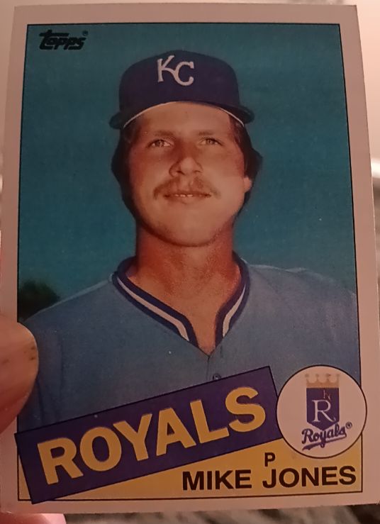 1985 Topps #244 Mike Jones — front