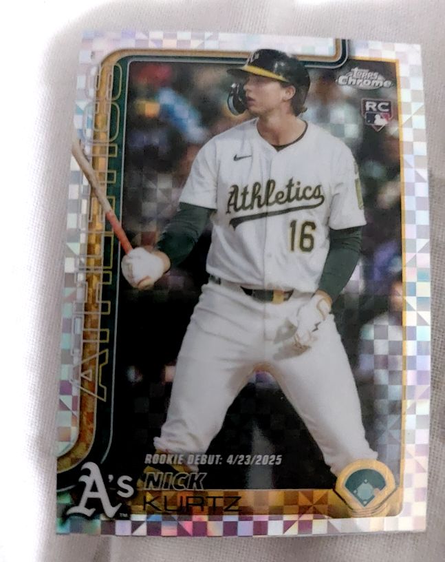 2025 Topps Chrome Update #USC180 Nick Kurtz — front