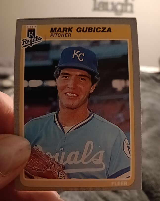 1985 Fleer #201 Mark Gubicza — front