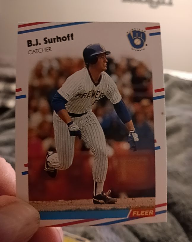 1988 Fleer #175 B.J. Surhoff — front