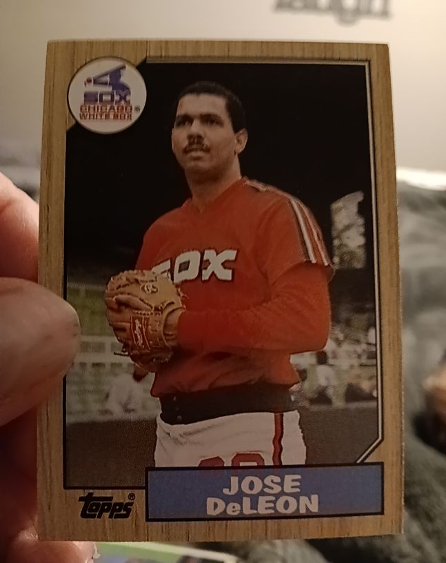 1987 Topps #421 Jose DeLeon — front
