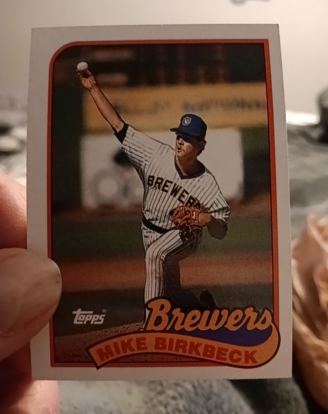 1989 Topps #491 Mike Birkbeck — front