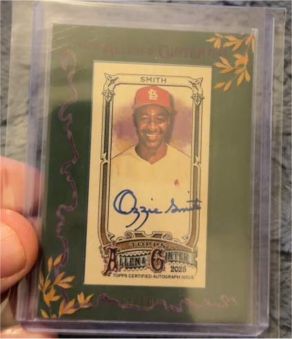 2025 Topps Allen & Ginter #MA-OS Ozzie Smith — front