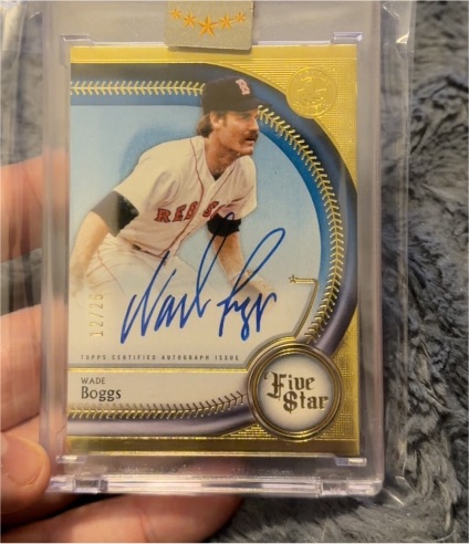 2025 Topps Five Star #FSA-WB Wade Boggs — front