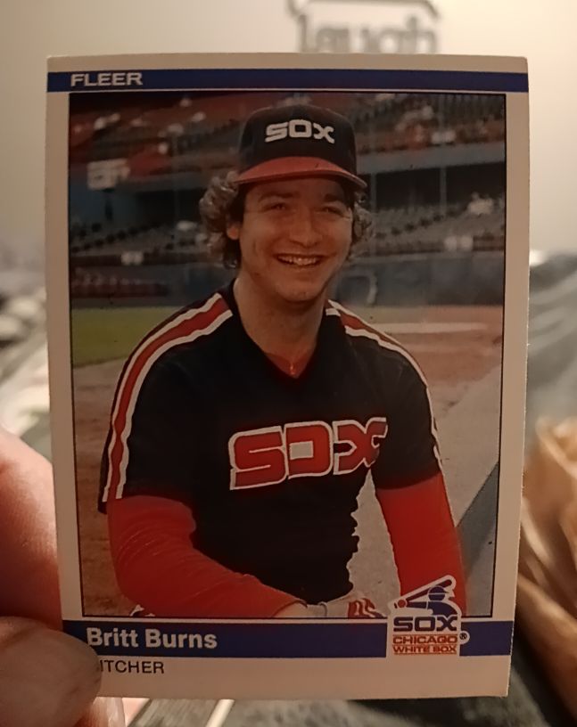 1984 Fleer #54 Britt Burns — front