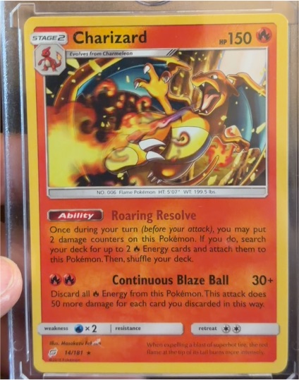 2019 Pokémon Sun & Moon Team Up #14 Charizard — front