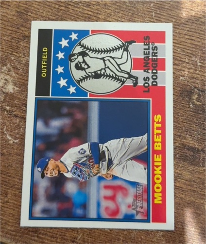 2025 Topps Heritage #76PI-13 Mookie Betts — front