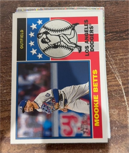 2025 Topps Heritage #76PI-13 Mookie Betts 1976 Player Icons — front