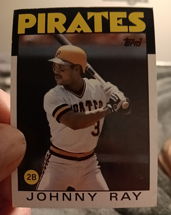 1986 Topps #615 Johnny Ray — front