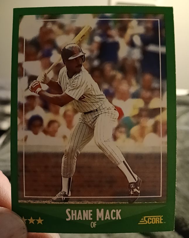 1988 Score #414 Shane Mack — front