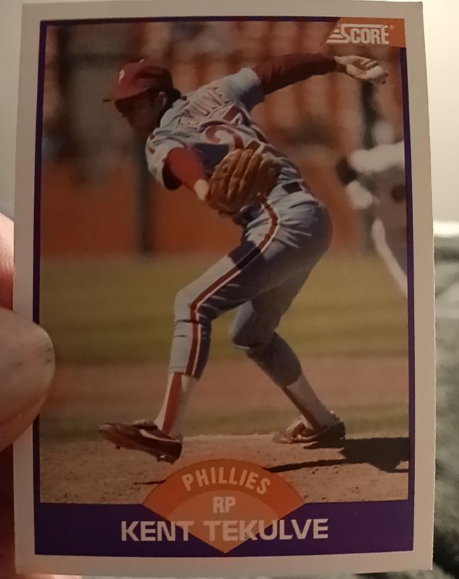 1989 Score #287 Kent Tekulve Philadelphia Phillies — front