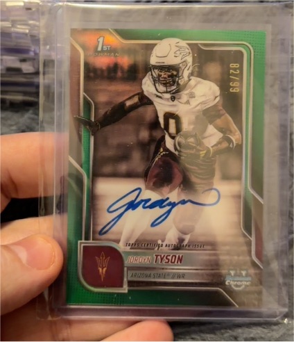 2025 Bowman U Chrome #31 Jordyn Tyson — front