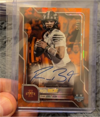 2025 Bowman University Chrome #06 Rocco Becht — front