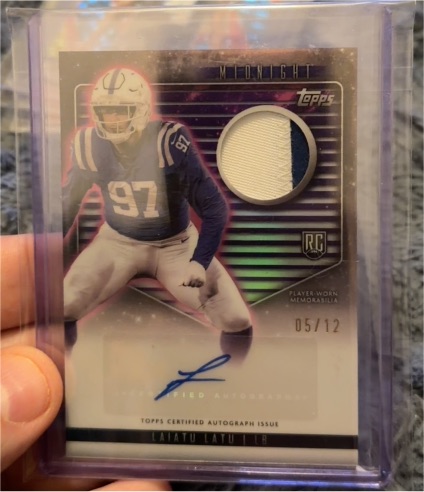 2024 Topps Midnight #RJA-LL Laiatu Latu — front