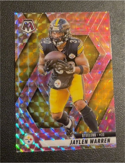 2021 Panini Mosaic #30 Jaylen Warren — front