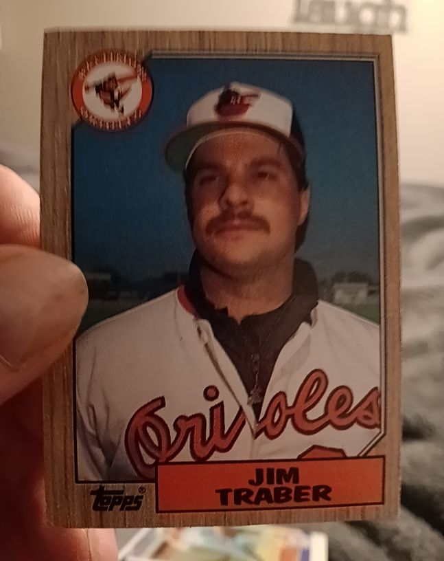 1987 Topps #484 Jim Traber — front