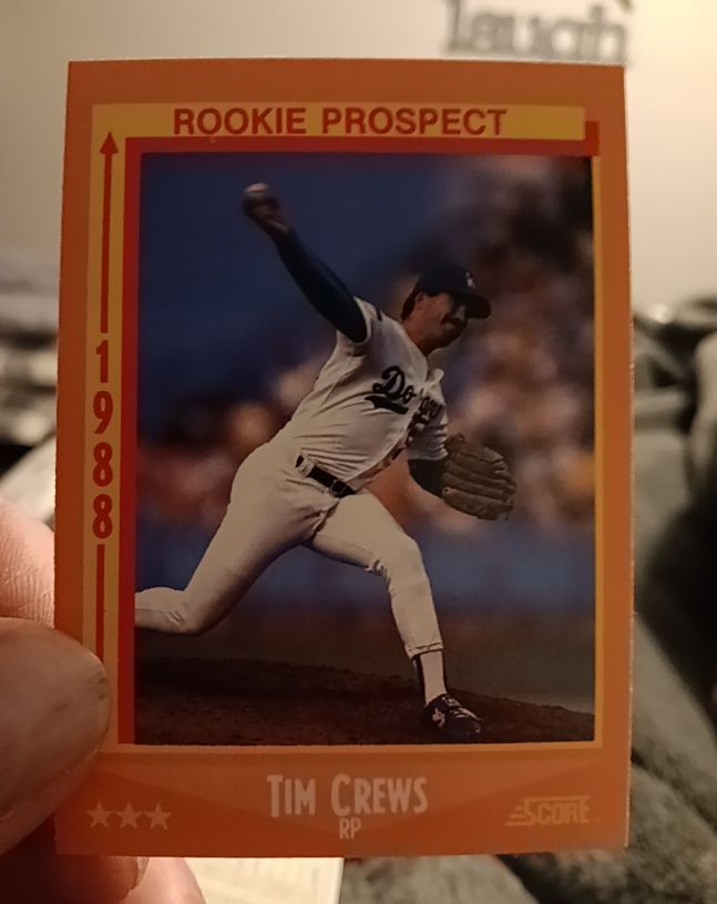 1988 Score #641 Tim Crews — front