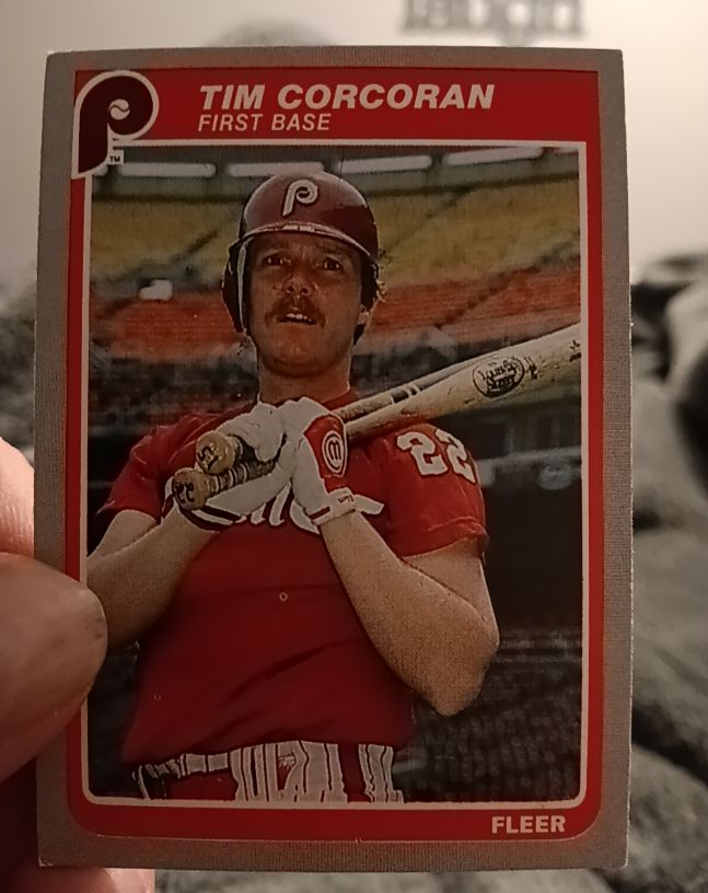 1985 Fleer #247 Tim Corcoran — front