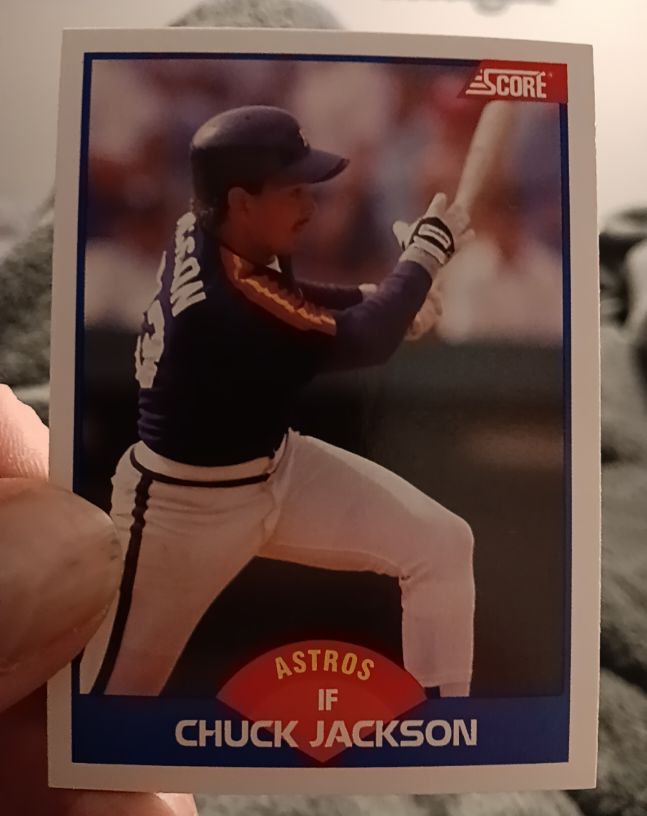 1989 Score #584 Chuck Jackson Houston Astros — front