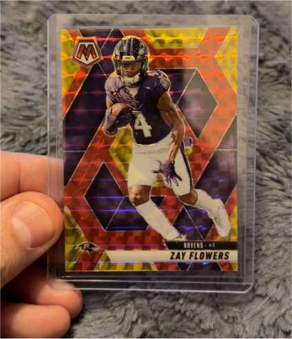 2025 Panini Mosaic #4 Zay Flowers — front