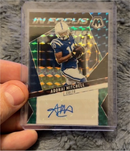 2022 Panini Mosaic In Focus Adonai Mitchell — front