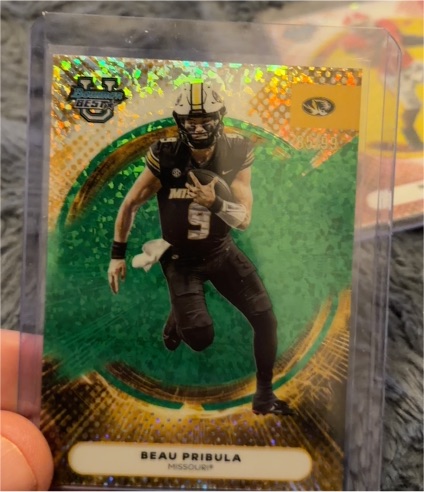 2025 Bowman University's Best #12 Beau Pribula — front