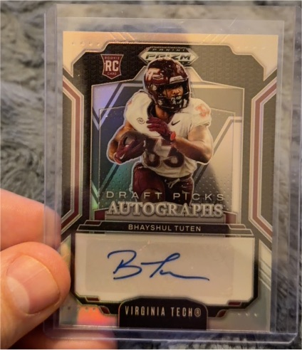 2025 Panini Prizm Draft Picks #DPA-BHT Bhayshul Tuten — front