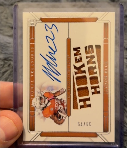 2025 Panini National Treasures #38 Javon Blue — front