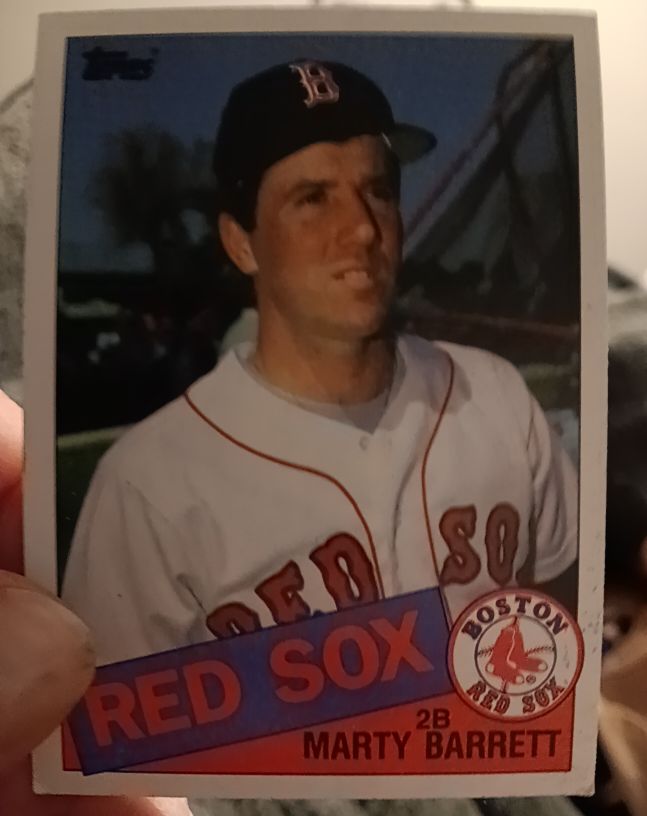 1985 Topps #298 Marty Barrett — front