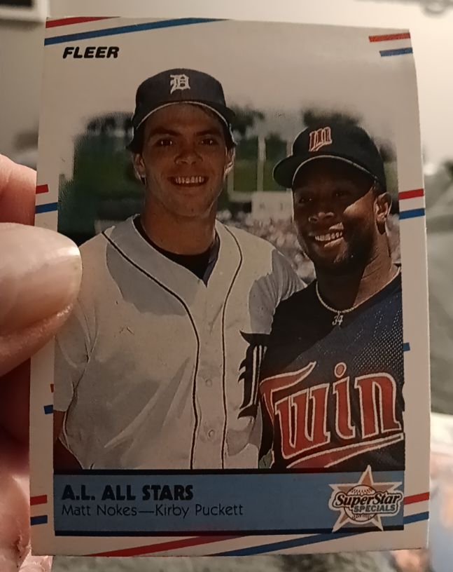 1988 Fleer #638 Matt Nokes / Kirby Puckett — front